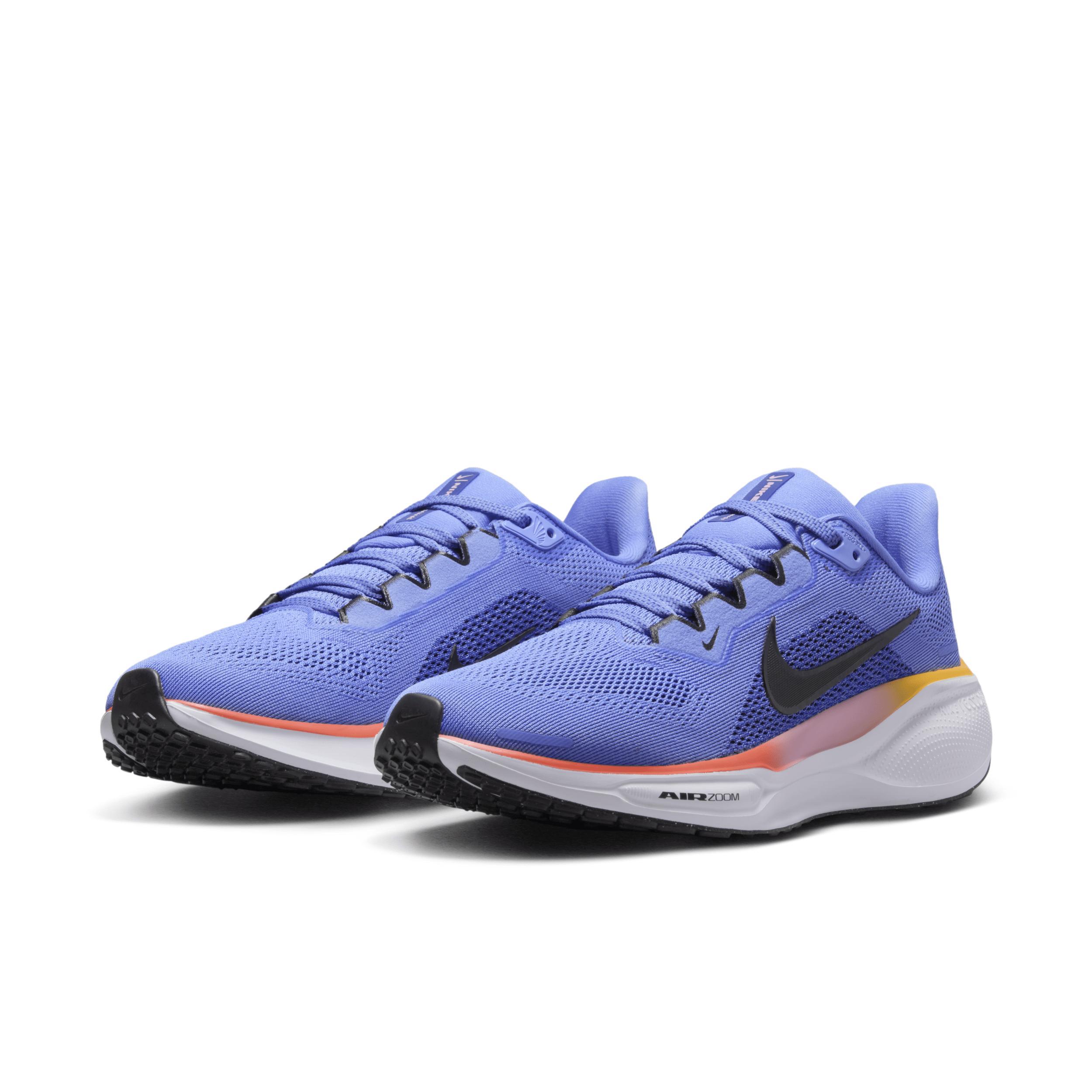 Nike Womens Nike Air Zoom Pegasus 41 - Womens Running Shoes Black/Astronomy Blue/Royal Pulse Product Image