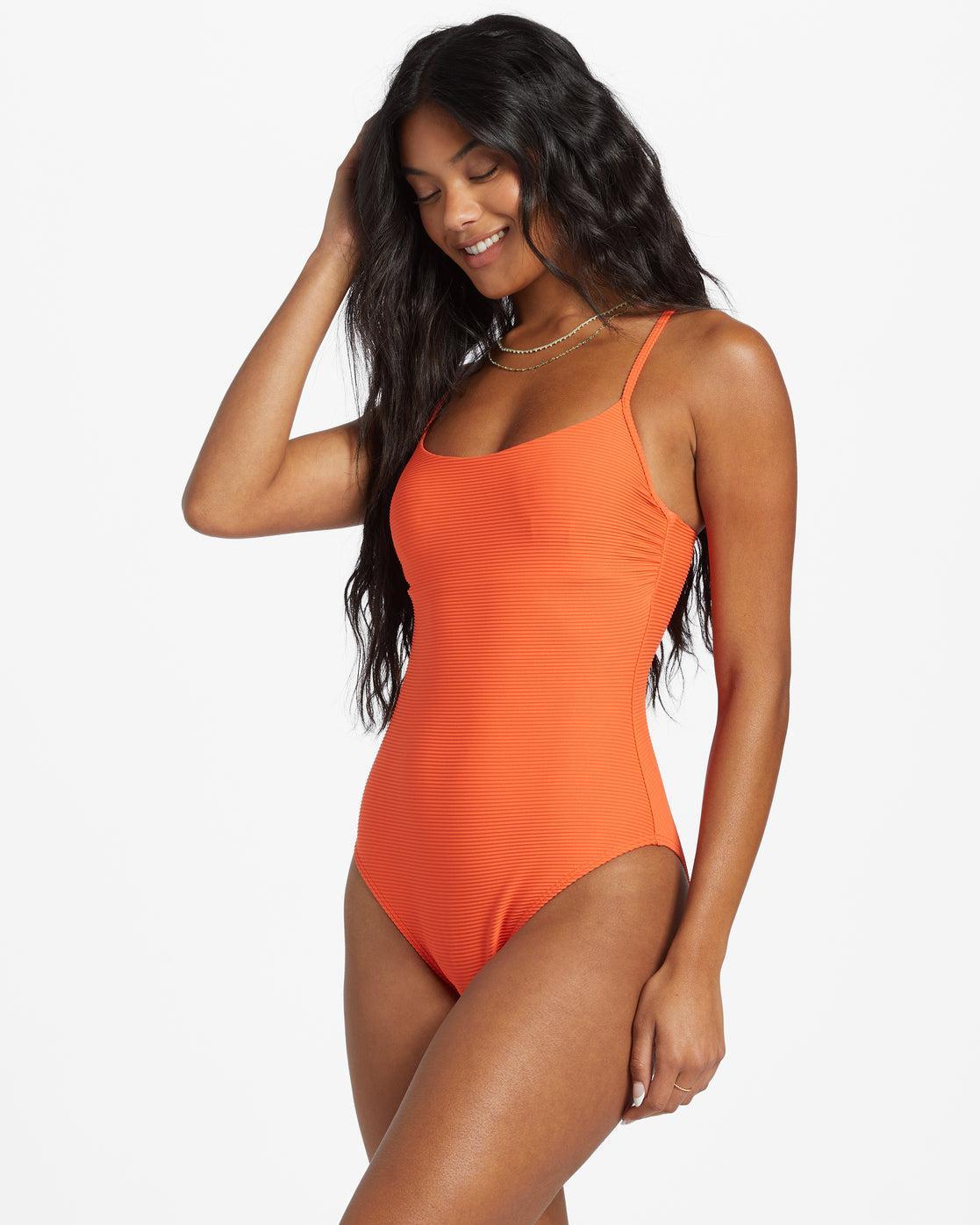 Tanlines One-Piece Swimsuit - Coral Craze Female Product Image