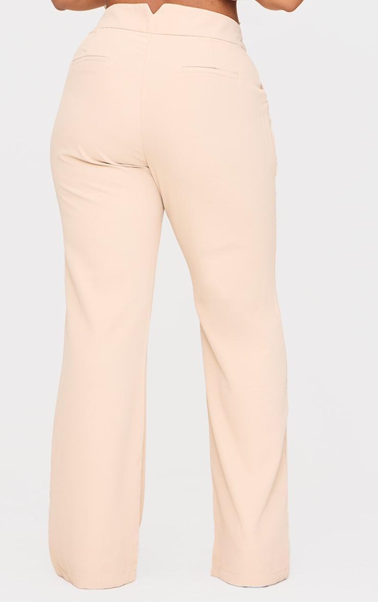 Plus Stone High Waisted Wide Leg Pants Product Image