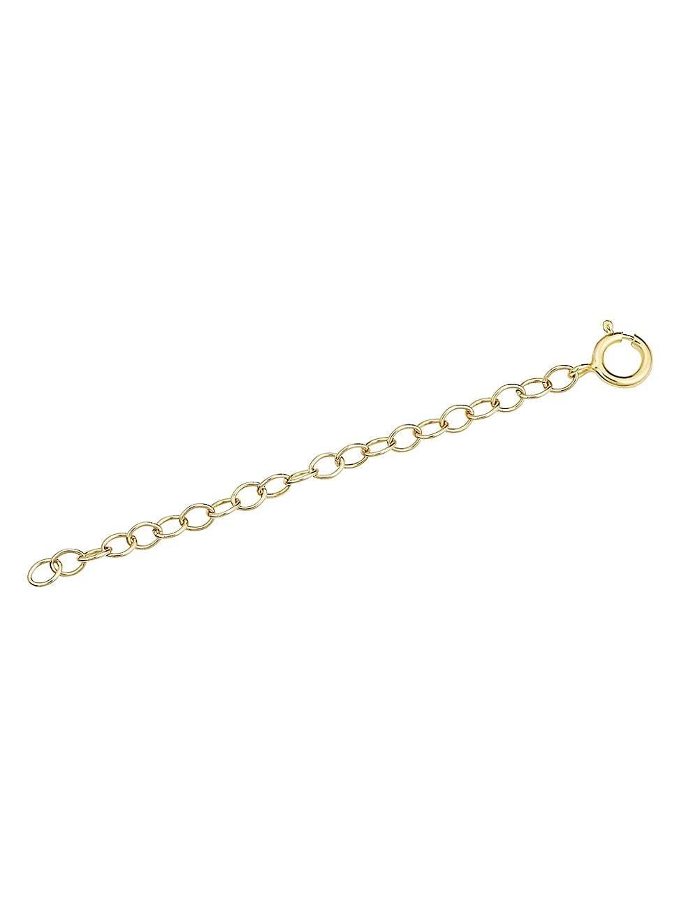 Womens 14K Yellow Solid Gold Lengthen It Chain Extender Product Image