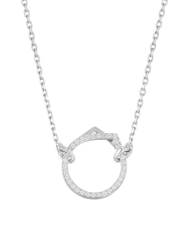 Womens Antifer 18K White Gold & 0.2 TCW Diamond Pendant Necklace Product Image