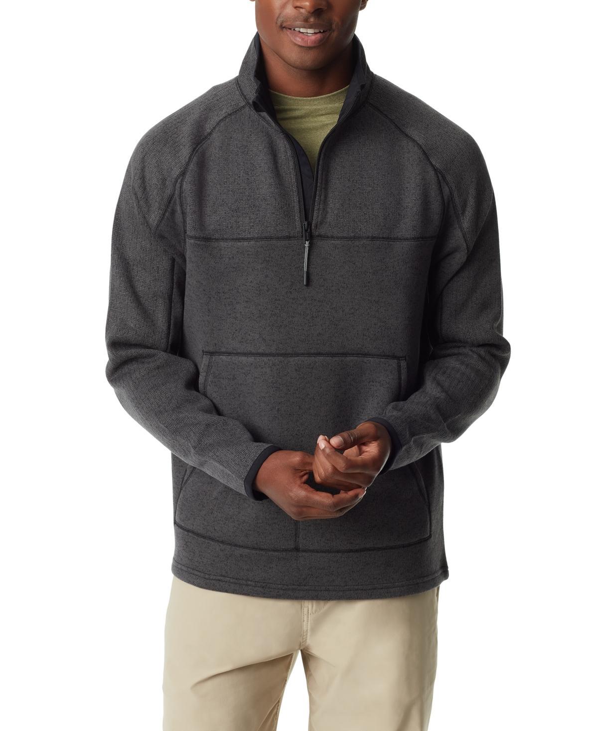 Bass Outdoor Mens Quarter-Zip Long Sleeve Pullover Sweater Product Image