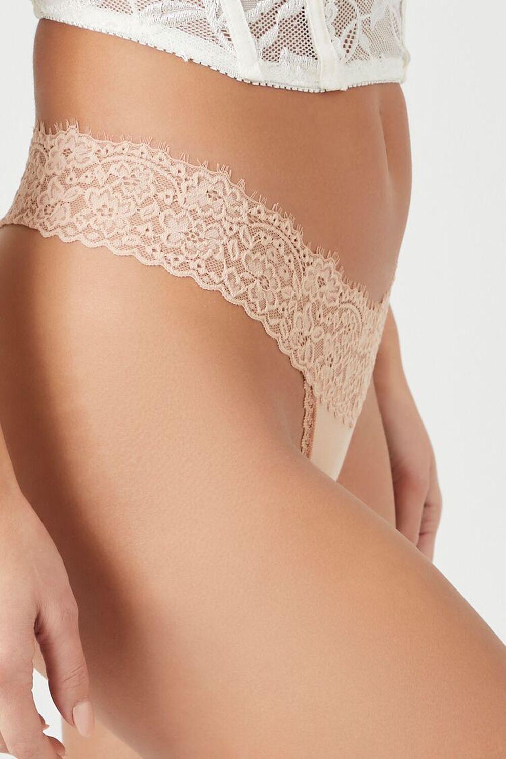 Lace-Trim Thong Panties | Forever 21 Product Image