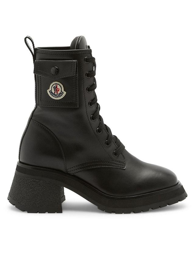 Womens Gigi Leather Pocket Logo Ankle Boots Product Image