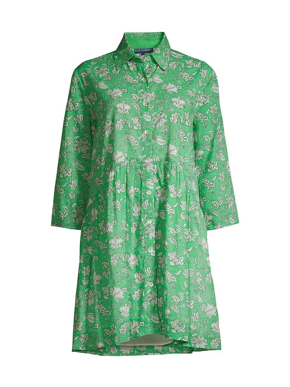 Womens Deauville Printed Mini Shirtdress Product Image