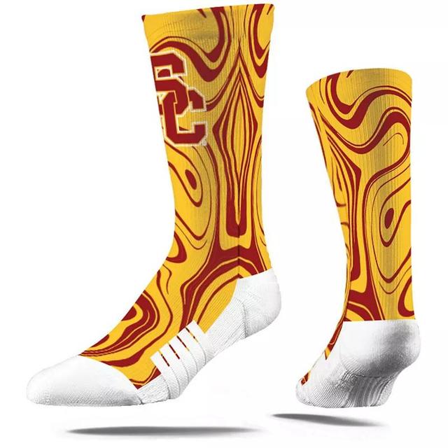 Mens Strideline USC Trojans Oil Slick Crew Socks Product Image