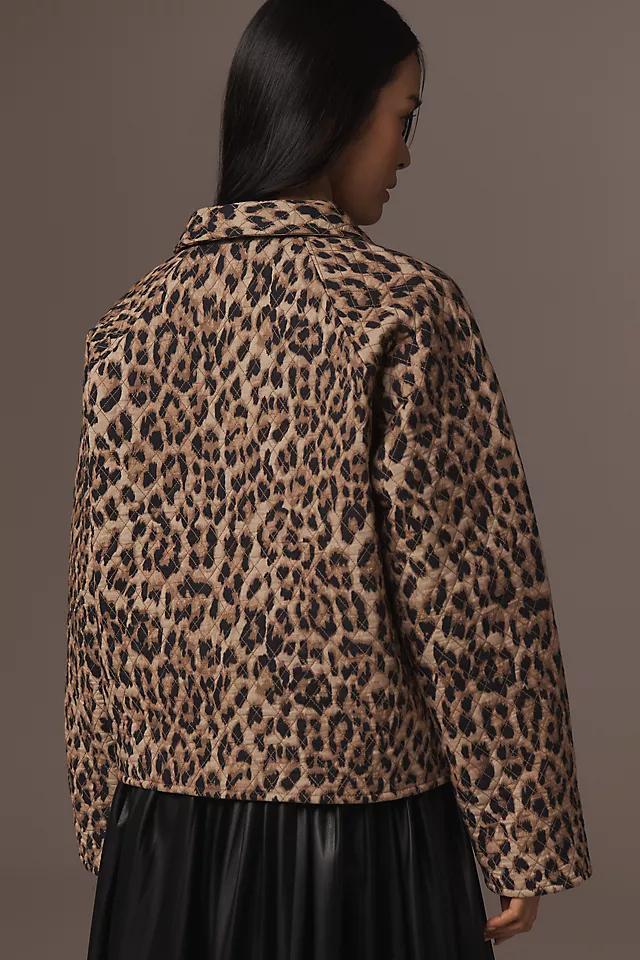 Let Me Be Leopard Quilted Jacket Product Image