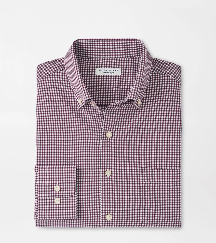 Men's Cranbroook Performance Poplin Check Sport Shirt Product Image