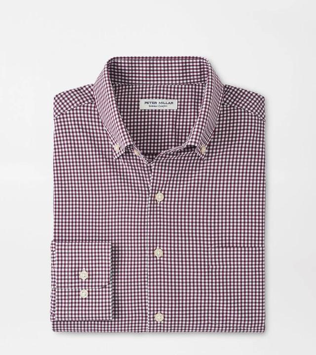 Mens Cranbroook Performance Poplin Check Sport Shirt Product Image