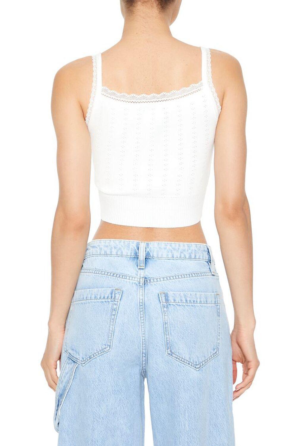 Pointelle Sweater-Knit Cami | Forever 21 Product Image