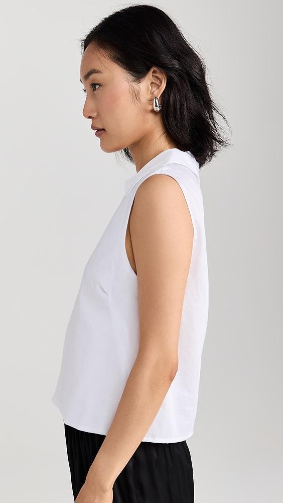 Leset Yoko Collared Button Tank | Shopbop Product Image