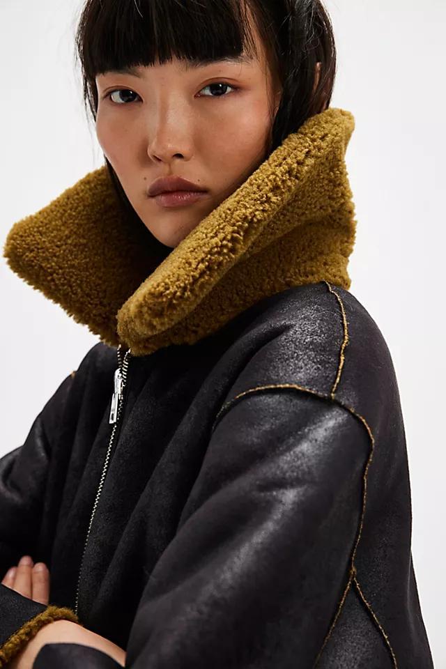 Vera Shearling Aviator Jacket Product Image