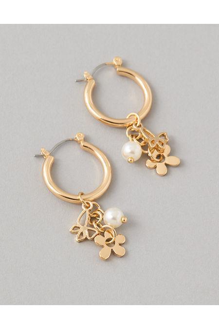 AEO Charm Hoop Earrings Womens Product Image