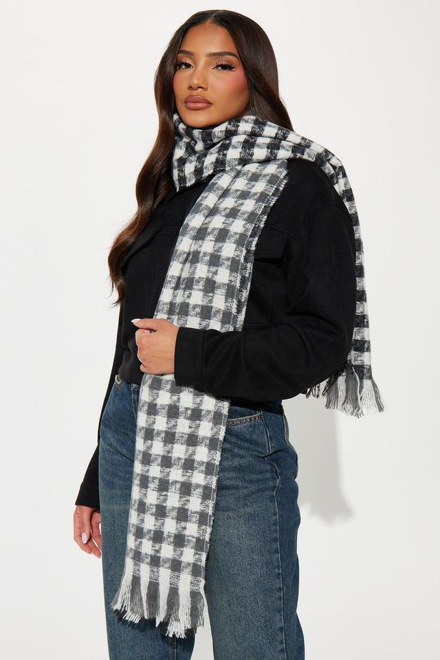 So Classic Scarf - Black/White Product Image