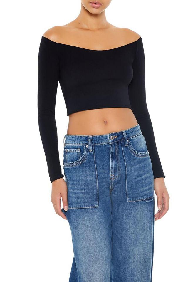 Off-the-Shoulder Crop Top | Forever 21 Product Image