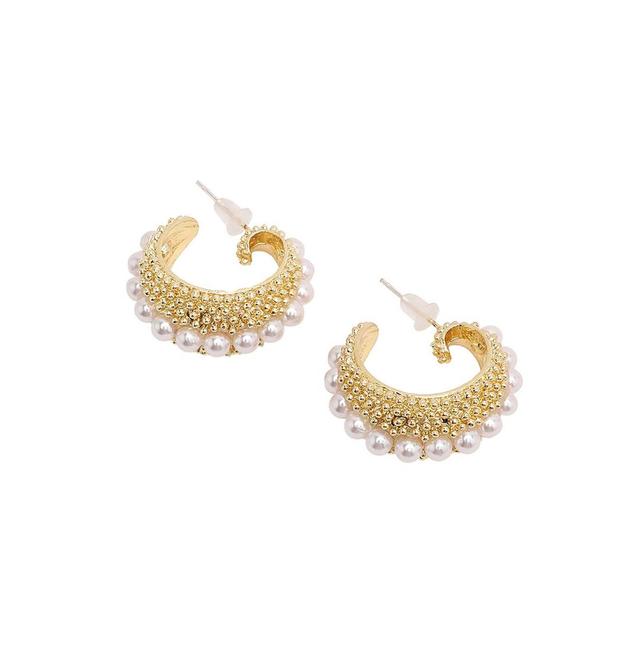 Sohi Womens Cluster Hoop Earrings Product Image