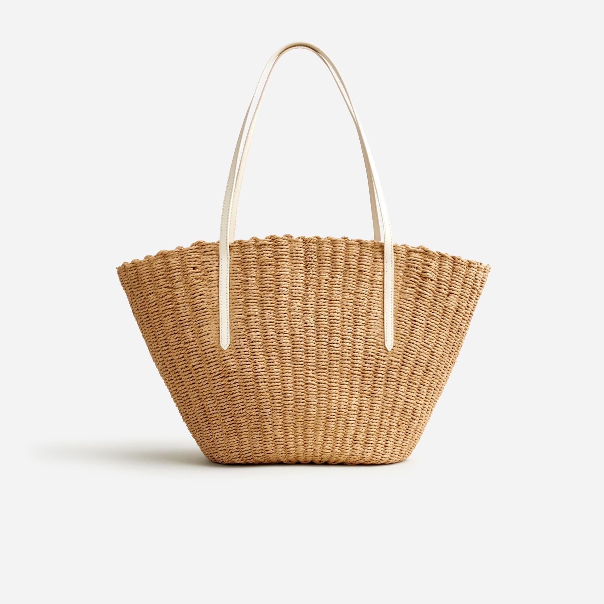 Como woven straw tote Product Image