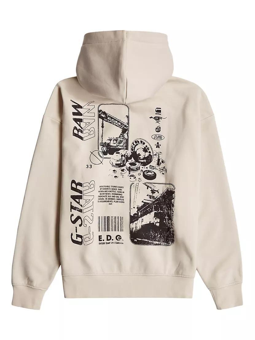 Zip-Front Loose-Fit Hoodie Product Image