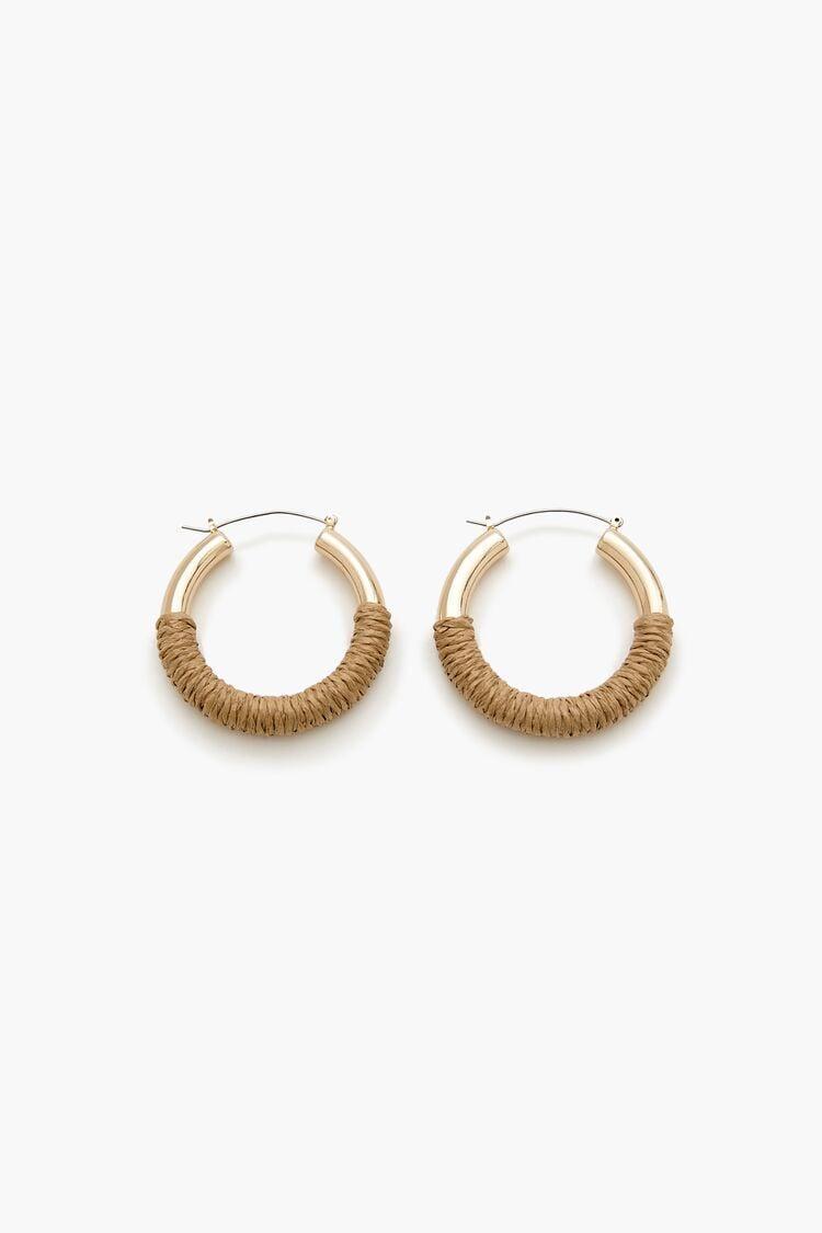 Straw Hoop Earrings | Forever 21 Product Image