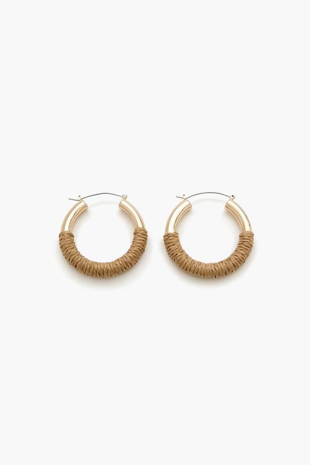 Straw Hoop Earrings | Forever 21 Product Image