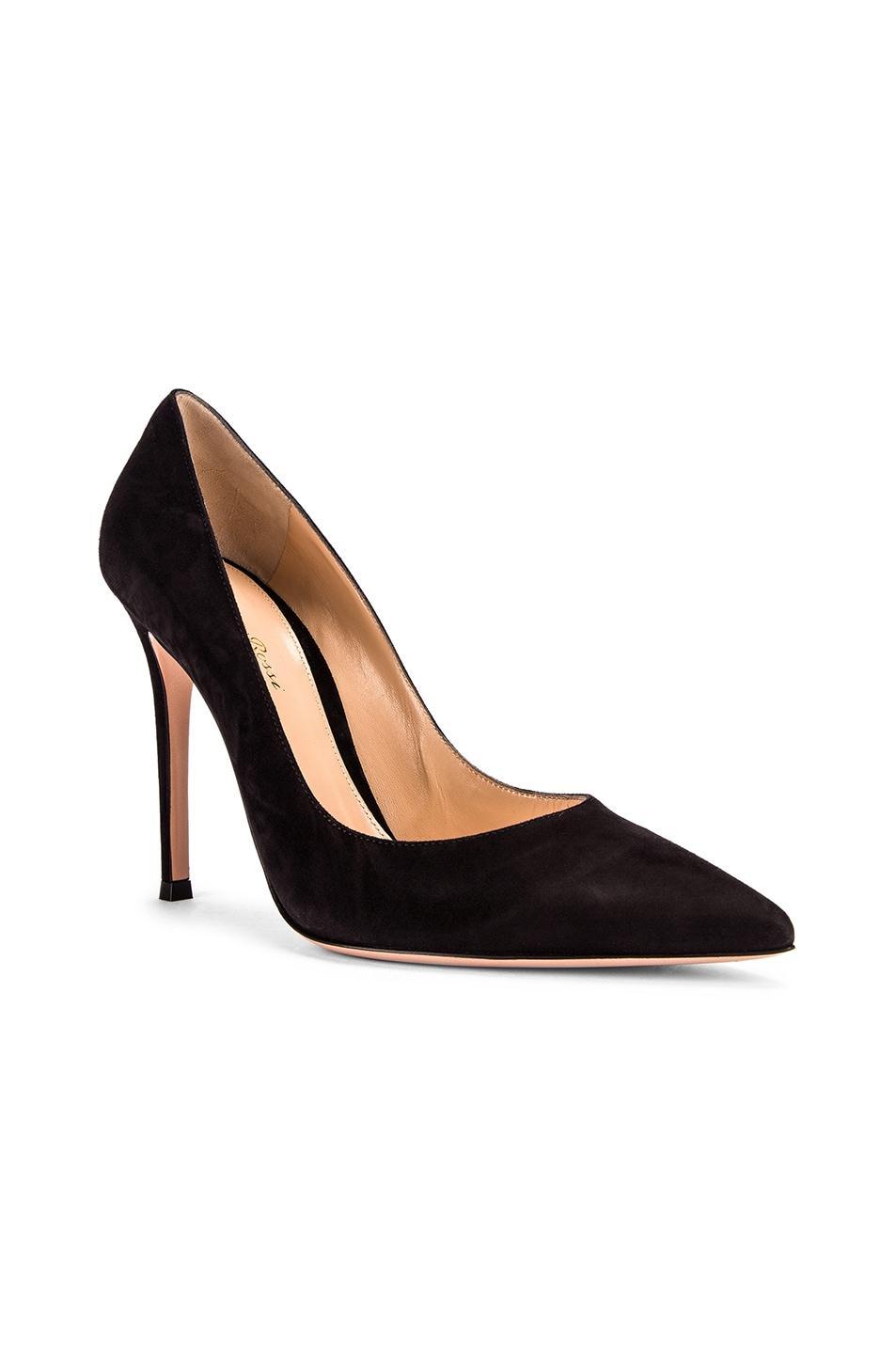 Gianvito Rossi Suede Gianvito Pumps Black. (also in 34, 35, 35.5, 36, 38.5, 39, 40). Product Image