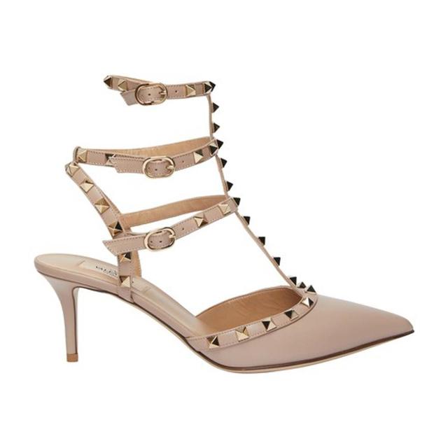 Rockstud Pumps With Ankle Straps In P45 Product Image