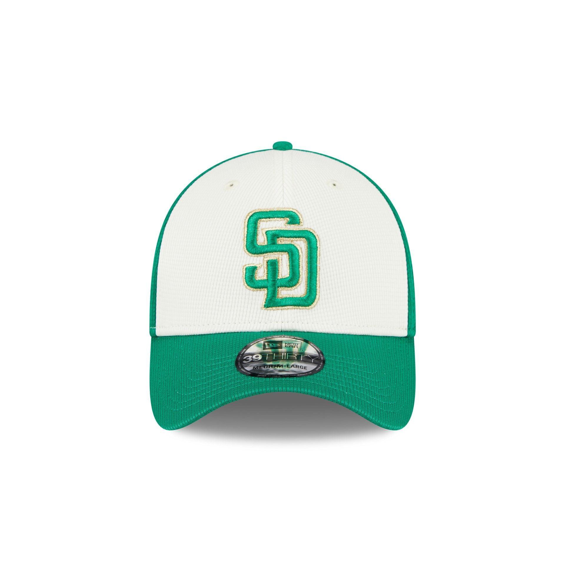 San Diego Padres St. Patrick's Day 2024 39THIRTY Stretch Fit Hat Male Product Image