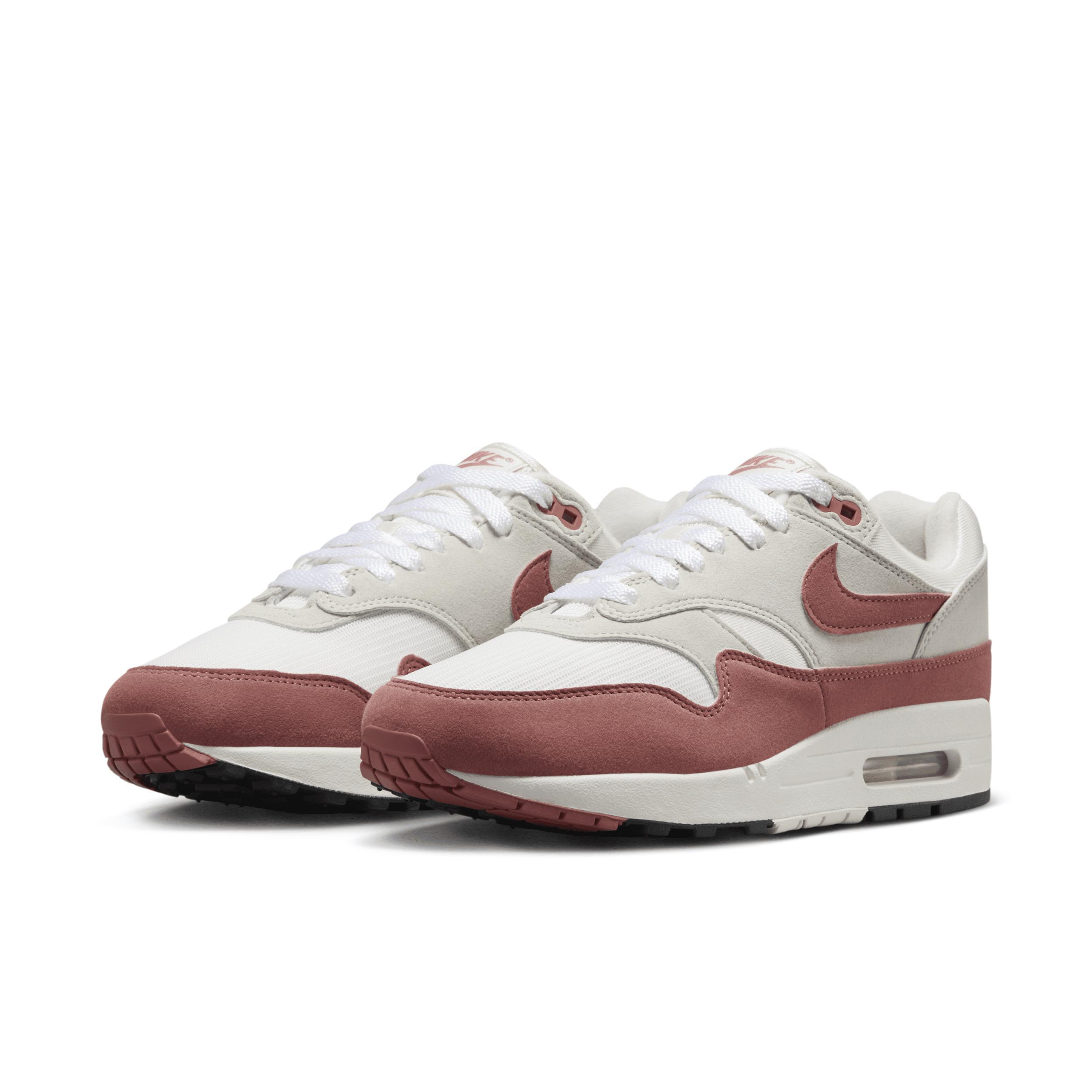 Nike Womens Air Max 1 87 - Shoes Sail/Canyon Pink/Black Product Image