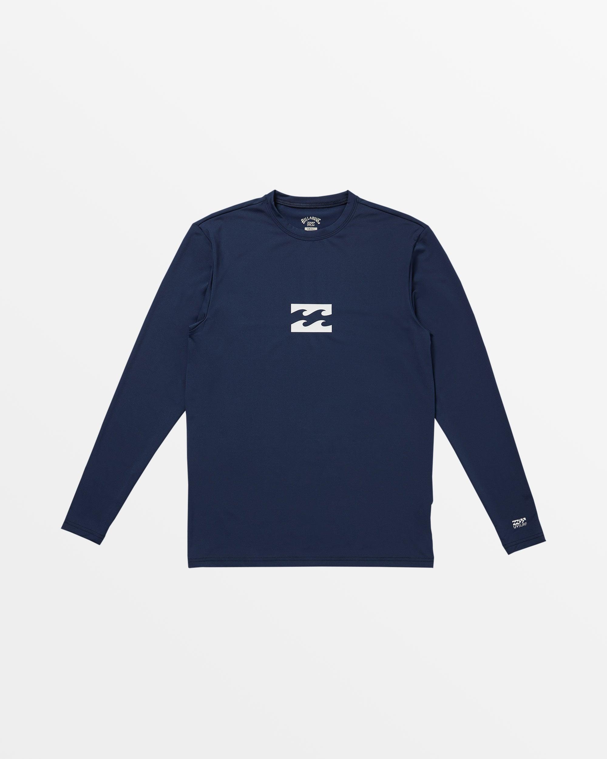 Classic Wave UPF 50 Long Sleeve Surf Tee - Navy Male Product Image