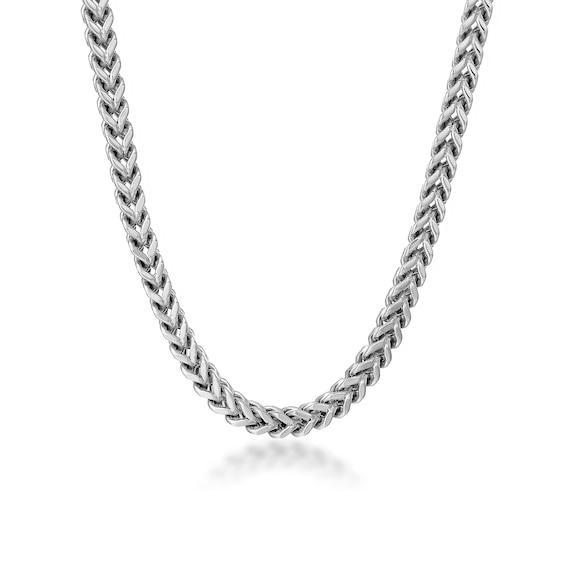 Men's 6.0mm Foxtail Chain Necklace in Solid Stainless Steel - 30" Product Image