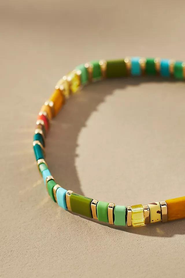 Colorful Beaded Chicklet Bracelet Product Image