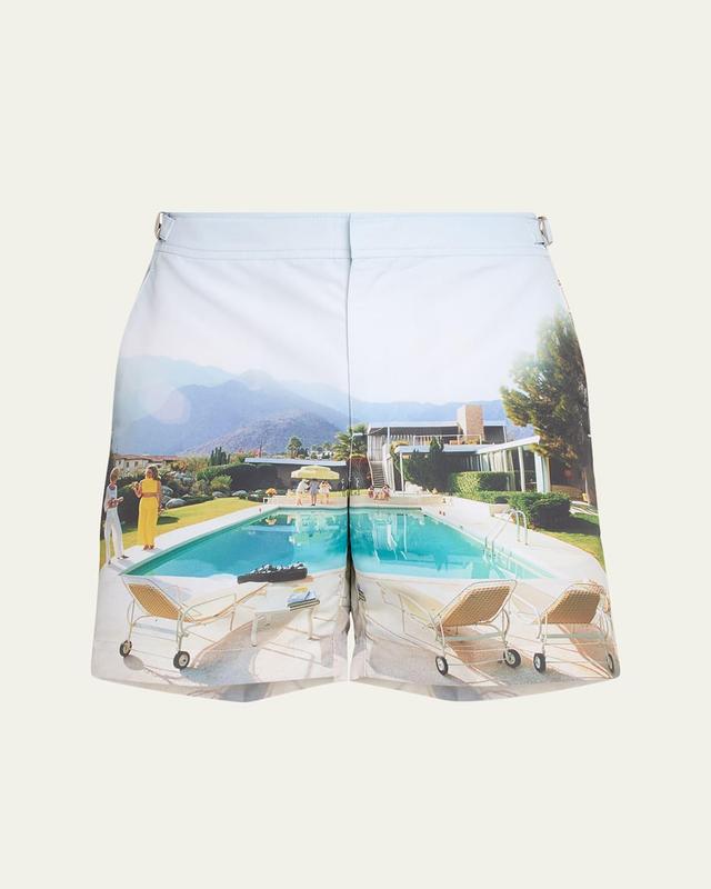 Mens Slim Aarons Photographic Bulldog Swim Shorts Product Image