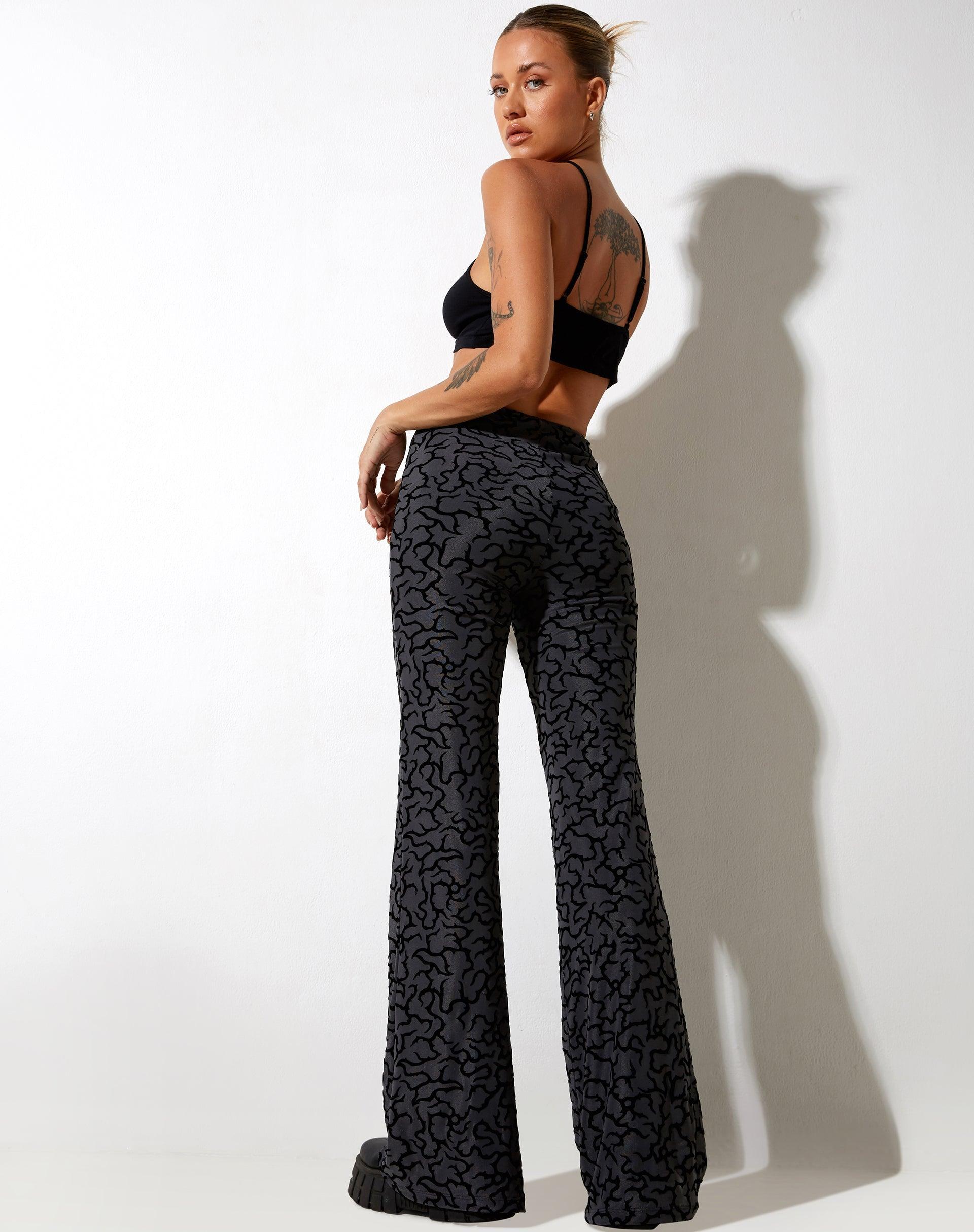 Nancha Flare Trouser in Tribal Flock Product Image