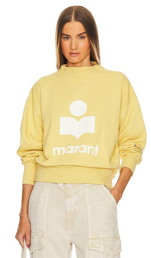 Isabel Marant Etoile Moby Sweatshirt in Yellow. Size 38/6, 40/8, 42/10. Product Image