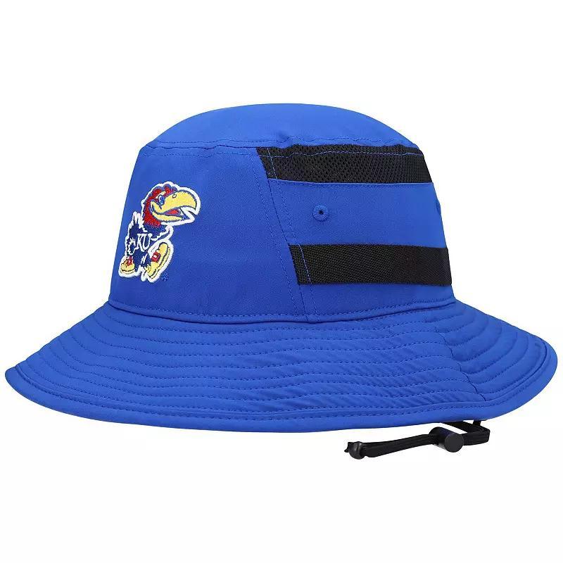 Mens adidas Royal Kansas Jayhawks 2021 Sideline AEROREADY Bucket Hat Product Image