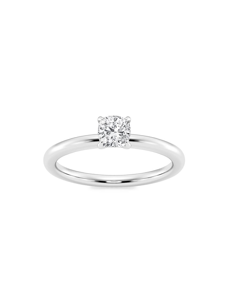 Womens Platinum & Cushion-Cut Lab-Grown Diamond Solitaire Ring/0.50-5.00 TCW Product Image