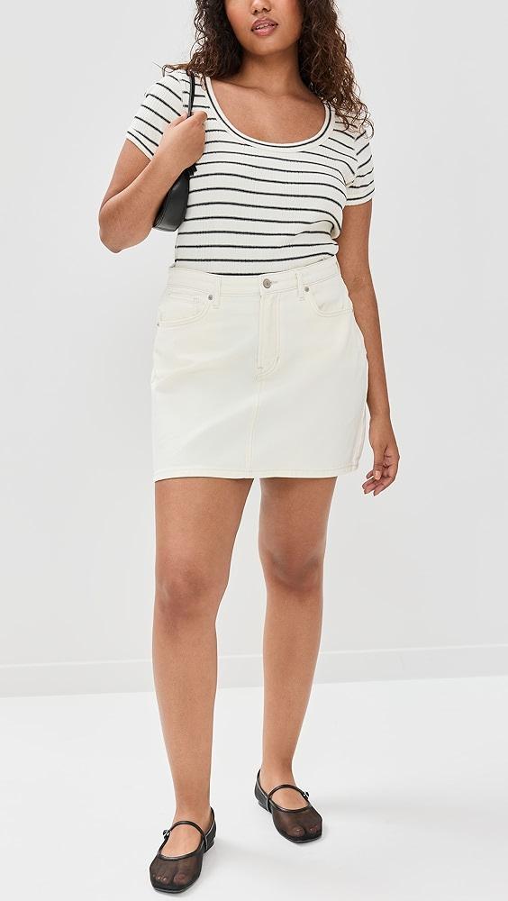 Reformation Lydia High Rise Denim Mini Skirt | Shopbop Product Image