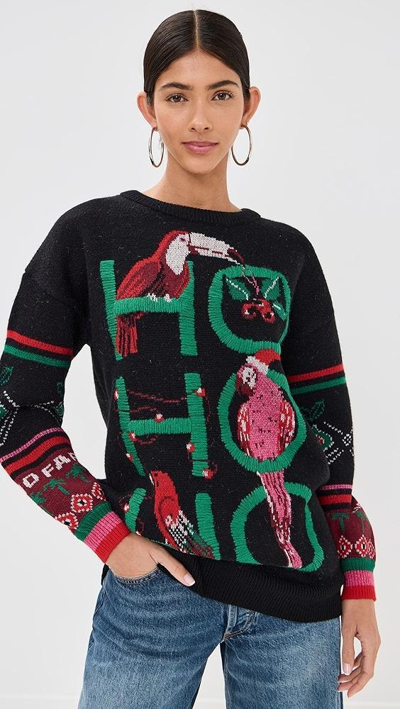 FARM Rio Hohoho Black Knit Sweater | Shopbop Product Image