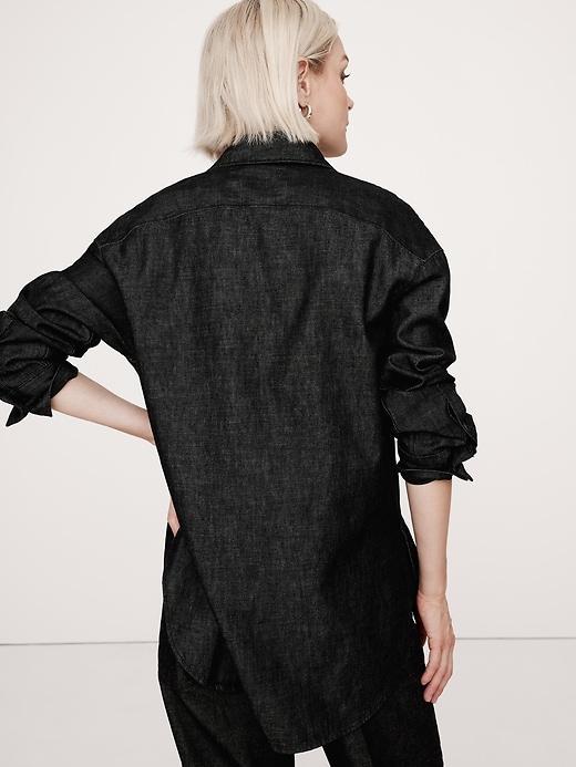 The Oversized Denim Shirt Product Image