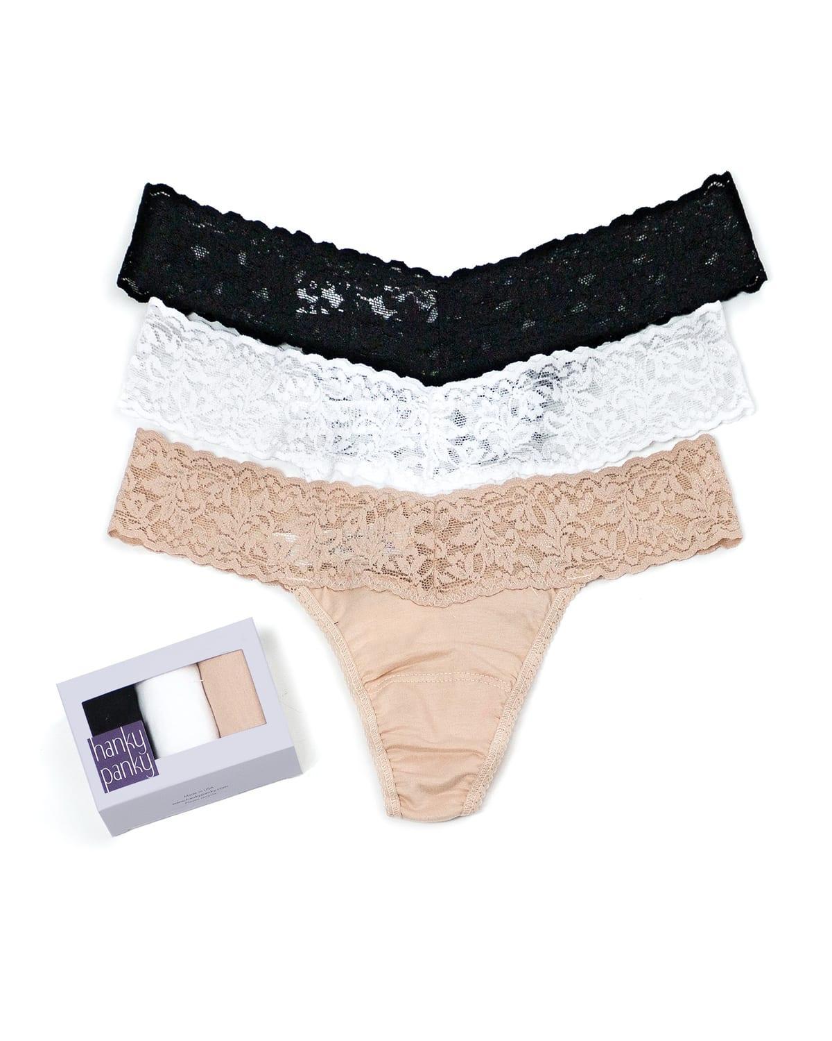 Hanky Panky 3-Pack Low Rise Thong Product Image