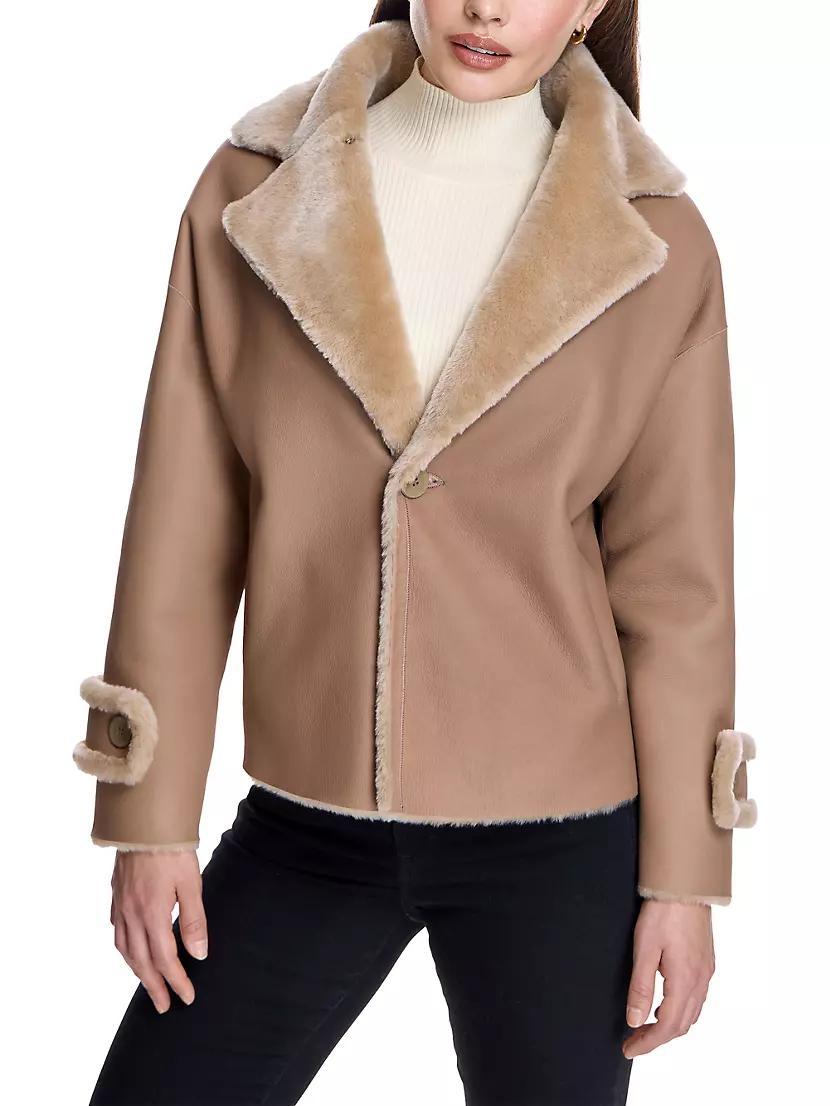 Dyed Shearling Lamb Reversible Jacket Product Image