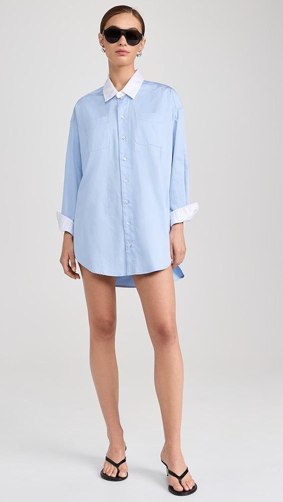 Marissa Webb Davie Sateen Mini Dress Shirt | Shopbop Product Image