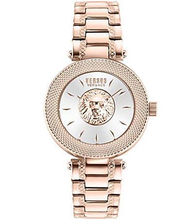 Versace Versus By Versace Womens Brick Lane Analog Rose Gold Tone Stainless Steel Bracelet Watch Product Image