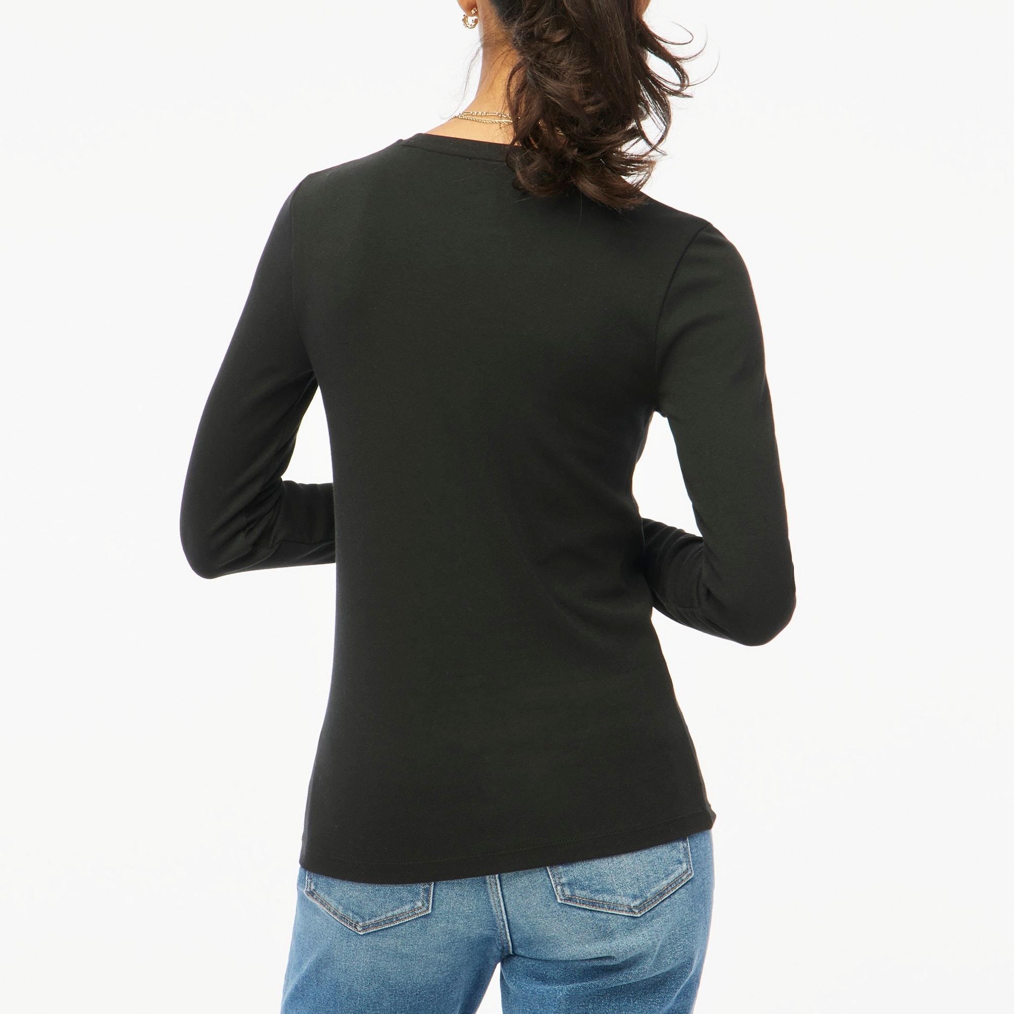 Long-sleeve ribbed everyday tee Product Image