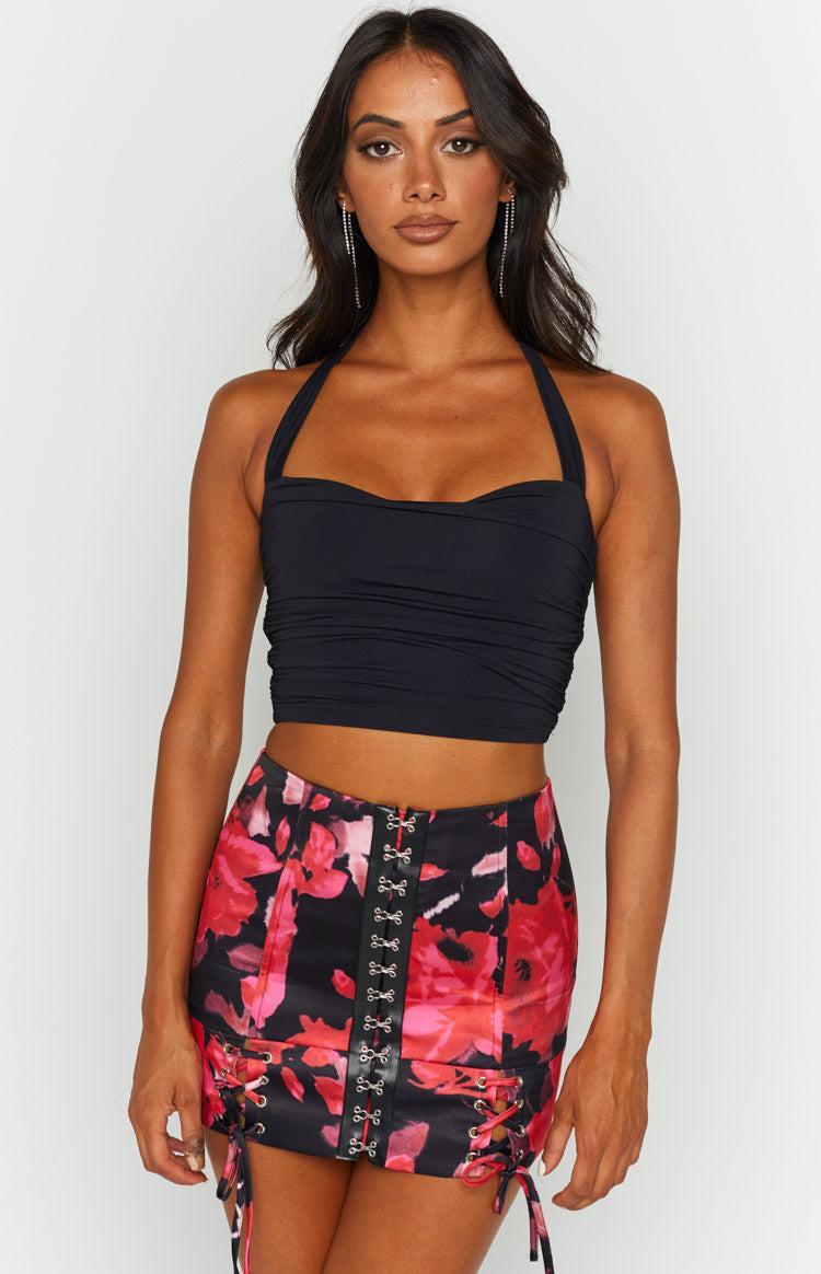 Lioness Infatuation Mini Skirt Red Floral product image