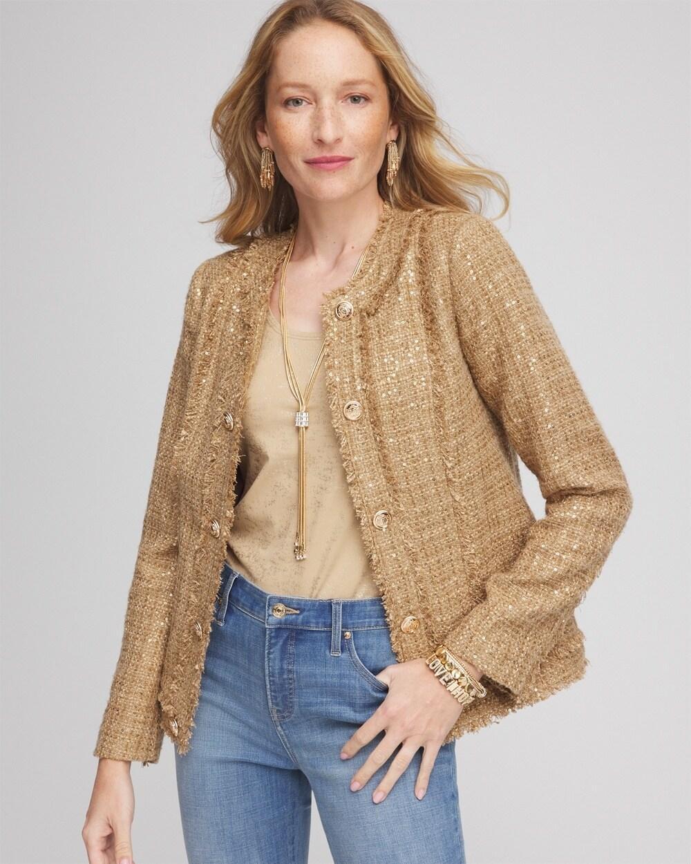 Gold Tweed Jacket Product Image