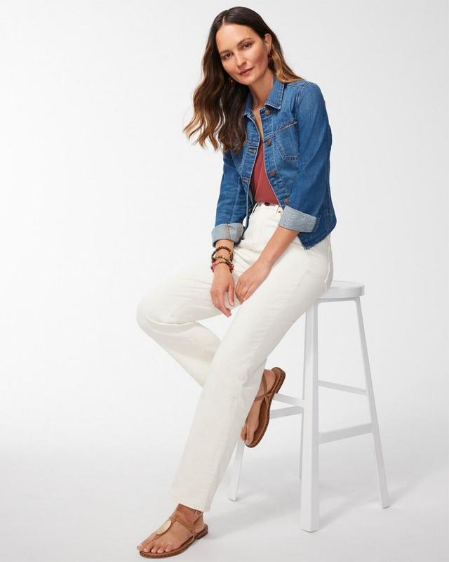 High Rise Straight Leg Jeans Product Image