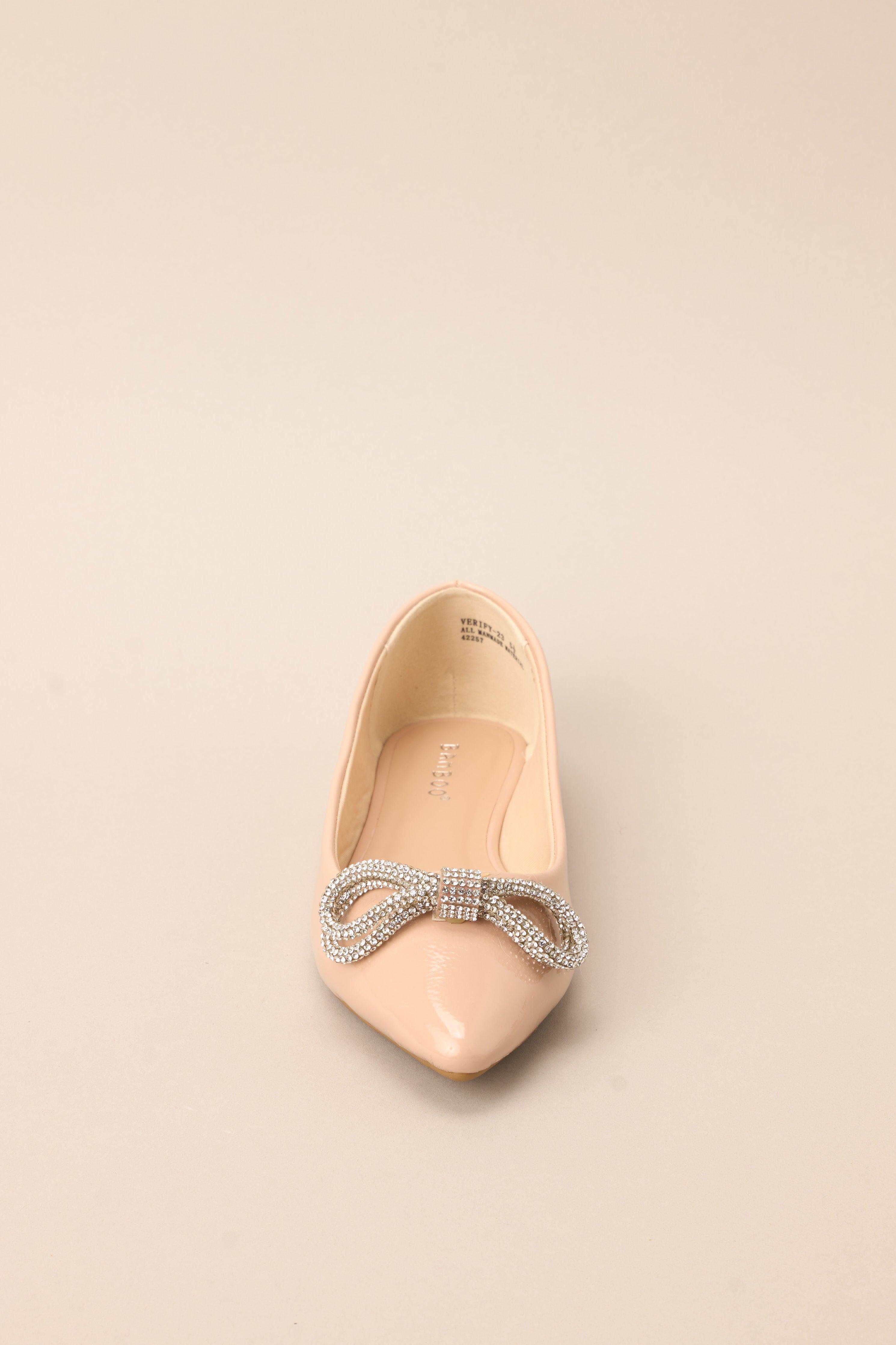 Graceful Glide Nude Ballet Flats Beige Product Image