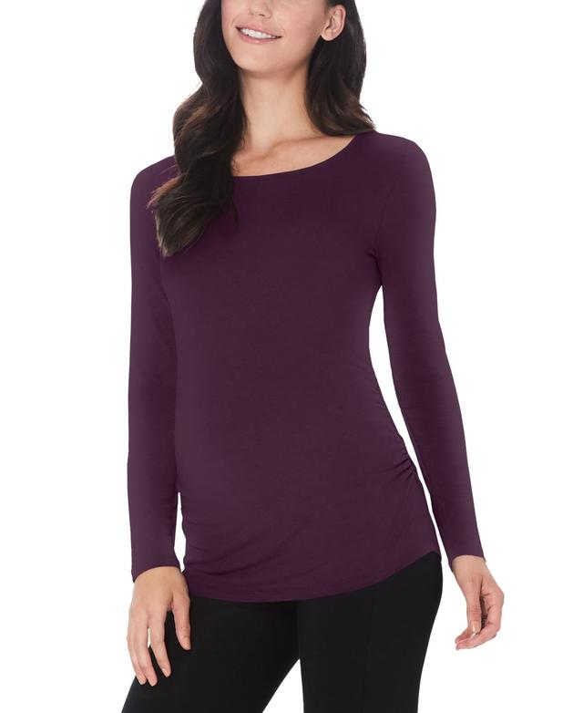 Cuddle Duds Womens Softwear Long-Sleeve Maternity Top Product Image