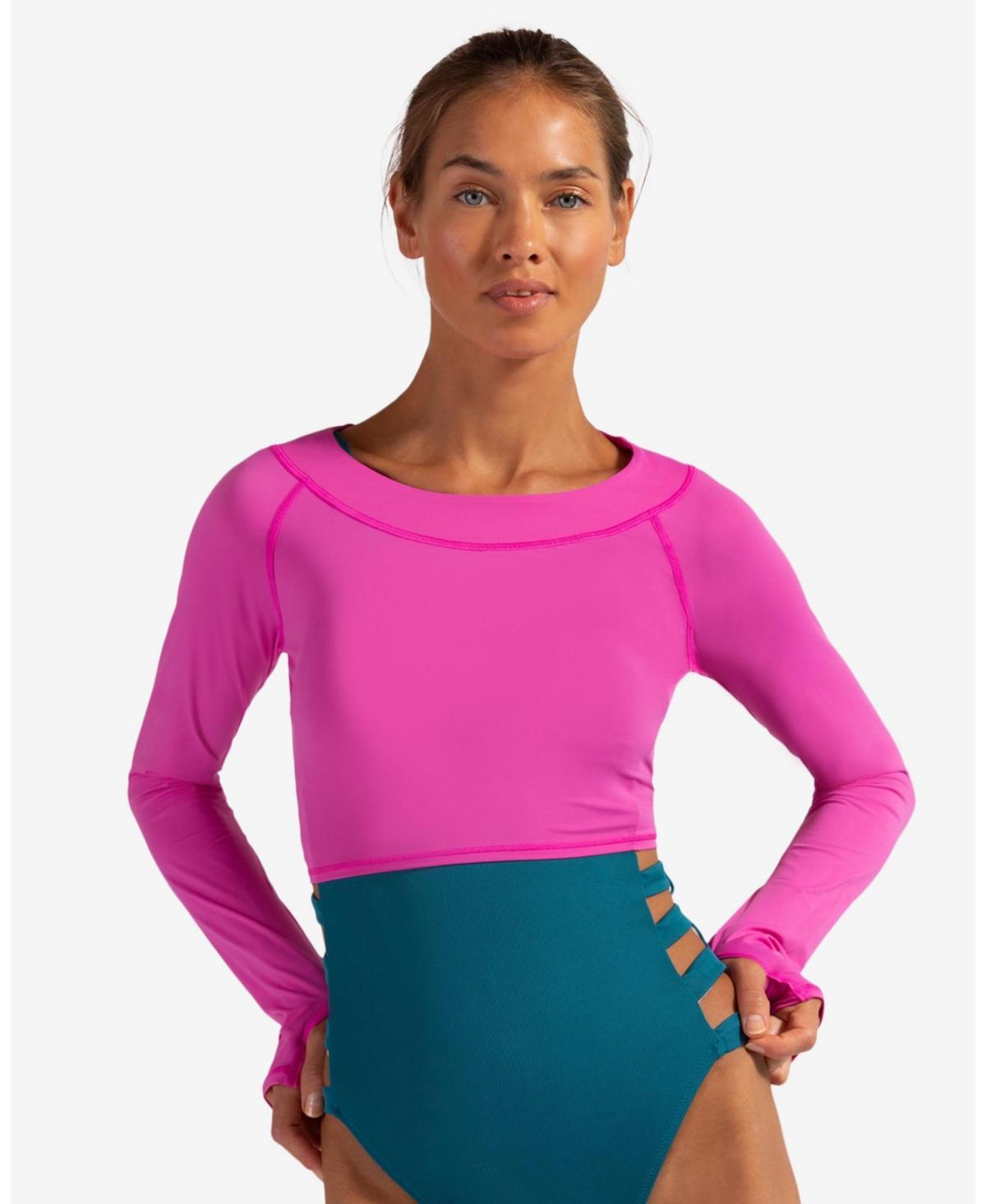 Womens Sun Protective Crop Top Product Image